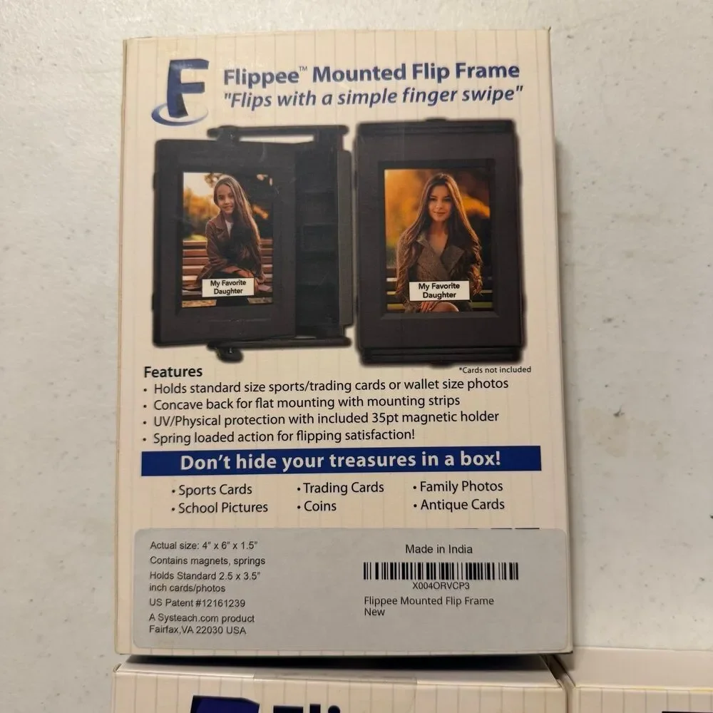 Set of 5 Flippee EZ Flip trading card display case Football baseball Pokémon